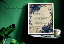 Load image into Gallery viewer, Hail Mary Prayer Print: Catholic Wall Art