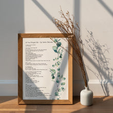 Load image into Gallery viewer, Pablo Neruda Poem Print If You Forget Me Neruda Poetry wall art Framed & Unframed Options
