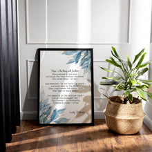 Load image into Gallery viewer, Emily Dickinson Hope is the thing with feathers... Full Poem Wall decor Emily Dickinson poem