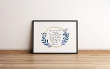Load image into Gallery viewer, The Serenity Prayer Print Reinhold Niebuhr sobriety gift Alcoholics Anonymous twelve step recovery UNFRAMED