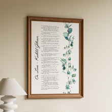 Load image into Gallery viewer, On Love Kahlil Gibran Poem Art Print Home office Decor poetry wall art
