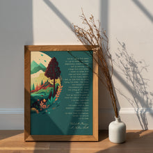 Load image into Gallery viewer, A Native Hill Quote Print by Wendell Berry