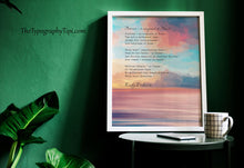 Load image into Gallery viewer, Emily Dickinson Poem Print “Forever is composed of Nows”
