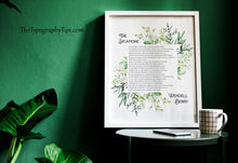 Load image into Gallery viewer, Wendell Berry Poem Print – The Sycamore | Nature Poetry Wall Art
