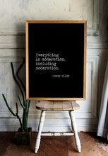 Load image into Gallery viewer, Oscar Wilde Print - Everything in moderation, including moderation - Unframed inspirational print for Home, Inspirational Wilde quote
