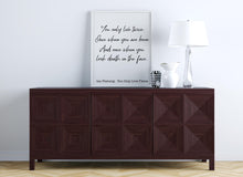 Load image into Gallery viewer, James Bond - Ian Fleming book quote - You only live twice - book quote print - Print for wall decor home library decor UNFRAMED