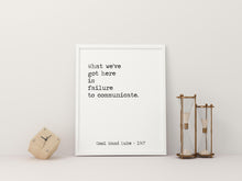 Load image into Gallery viewer, Cool Hand Luke Movie Quote, What we have here is failure to communicate, Black and White Art Print for Movie wall art, Movie Quite Wall Art