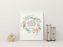 Load image into Gallery viewer, Maya Angelou Print - We delight in the beauty of the butterfly - Unframed inspirational print for Home, Inspirational office wall art