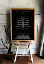 Load image into Gallery viewer, Prayer For Peace - Prayer of Saint Francis - Lord, make me an instrument of your peace - prayer print for Home nursery Art UNFRAMED