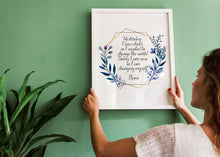 Load image into Gallery viewer, Rumi quote - Yesterday I was clever, change the world. Today I am wise, changing myself - inspirational gift inspiring print Unframed poster