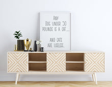 Load image into Gallery viewer, Parks and recreation Poster - Ron Swanson quote - Dog lover print - Parks and rec print - any dog under 50 pounds