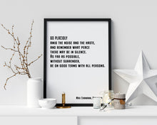 Load image into Gallery viewer, Desiderata Max Ehrmann poem - Go Placidly Amid The Noise