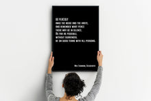 Load image into Gallery viewer, Desiderata Max Ehrmann poem - Go Placidly Amid The Noise