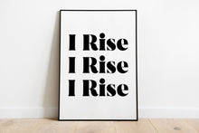 Load image into Gallery viewer, Maya Angelou Quote Wall Art - Still I Rise Feminist Art Wall Art UNFRAMED