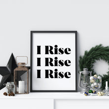 Load image into Gallery viewer, Maya Angelou Quote Wall Art - Still I Rise Feminist Art Wall Art UNFRAMED