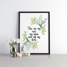 Load image into Gallery viewer, E.E. Cummings quote you are my sun, my moon, and all my stars Art Print Home Decor poetry wall art love quote home decor UNFRAMED