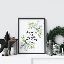 Load image into Gallery viewer, E.E. Cummings quote you are my sun, my moon, and all my stars Art Print Home Decor poetry wall art love quote home decor UNFRAMED