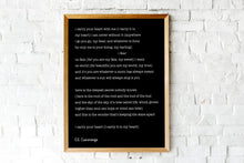 Load image into Gallery viewer, E.E. Cummings Poem I carry your heart (I carry it in my heart) vintage paper dorm decor Art Print Home Decor wall art love poem - Unframed