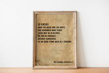 Load image into Gallery viewer, Desiderata Max Ehrmann poem - Go Placidly Amid The Noise