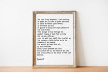 Load image into Gallery viewer, Psalm 23 bible verse wall art - The LORD is my shepherd