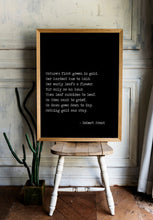 Load image into Gallery viewer, Robert Frost Poem Print Nothing gold can stay - bedroom decor print Robert frost quote Nature's first green is gold Unframed poetry poster