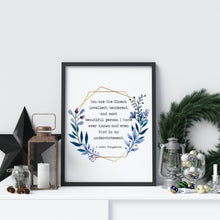 Load image into Gallery viewer, Fitzgerald Quote, You are the Finest, Loveliest, Tenderest, The Great Gatsby, Valentines Gift Idea