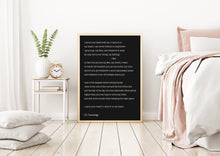 Load image into Gallery viewer, E.E. Cummings Poem I carry your heart (I carry it in my heart) vintage paper dorm decor Art Print Home Decor wall art love poem - Unframed