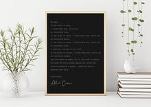 Load image into Gallery viewer, Albert Camus Book Quote - Invincible summer unframed print - literary print UNFRAMED