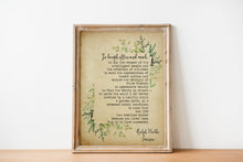 Load image into Gallery viewer, Emerson - To Laugh Often and Much Ralph Waldo Emerson Quote - UNFRAMED