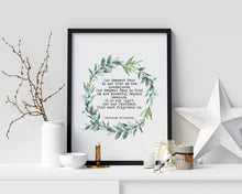 Load image into Gallery viewer, Our Deepest Fear Marianne Williamson Feminist Art Wall Art Quote about self respect for Bedroom decor or office decor Unframed Print