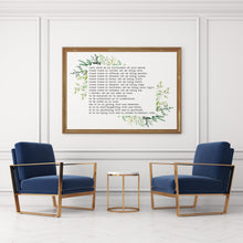 Load image into Gallery viewer, Prayer For Peace - Prayer of Saint Francis - Lord, make me an instrument of your peace - prayer print for Home, Horizontal print - Unframed