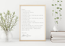 Load image into Gallery viewer, Albert Camus Book Quote - Invincible summer unframed print - literary print UNFRAMED