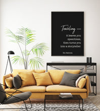 Load image into Gallery viewer, Ibn Battuta Travel Quote- Traveling it leaves you speechless, then turns you into a storyteller - Physical Print Without Frame