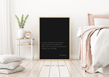 Load image into Gallery viewer, The Beach Movie Travel Poster - Book quote, Movie Quote - Never Refuse an Invitation - The Beach Movie Soundtrack - Alex Garland UNFRAMED