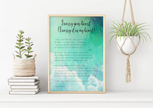 Load image into Gallery viewer, E.E. Cummings Poem I carry your heart (I carry it in my heart) Art Print Home Decor poetry wall art UNFRAMED