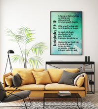 Load image into Gallery viewer, Ecclesiastes 9:7-10 Print - Bible verse - Go thy way, eat thy bread with joy - for Home, typography inspirational scripture print UNFRAMED