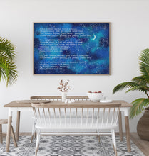 Load image into Gallery viewer, Moon River Print - Andy Williams Song Poster - Music Print bedroom decor home Lyrics poster - Unfamed UNFRAMED