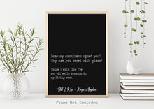 Load image into Gallery viewer, Still I Rise Maya Angelou poem Feminist Art Wall Art self respect quote Bedroom decor Feminine positivity confidence UNFRAMED