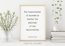 Load image into Gallery viewer, Salvador Dalí Print - The thermometer of success - Dali poster print - Artist Quote UNFRAMED