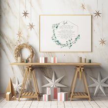 Load image into Gallery viewer, Serenity Prayer Print - Reinhold Niebuhr - sobriety gift Alcoholics Anonymous twelve step recovery - Full Prayer- VERSION 2 - Landscape