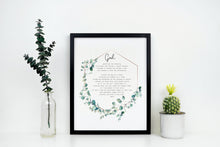 Load image into Gallery viewer, Serenity Prayer Print - Reinhold Niebuhr - sobriety gift Alcoholics Anonymous twelve step recovery - Full Prayer- VERSION 2 - Unframed