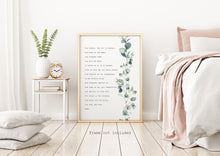 Load image into Gallery viewer, Lord's Prayer Print - Our Father Prayer - Unframed Prayer Print - Catholic Prayer - Eucalyptus Watercolor UNFRAMED