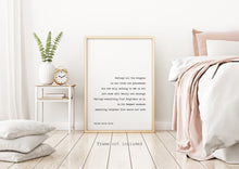 Load image into Gallery viewer, Rainer Maria Rilke - Letters to a Young Poet - Dragons in our lives are princesses Poem Art Print Home Office Decor poetry wall art UNFRAMED