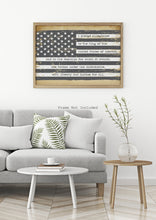 Load image into Gallery viewer, Pledge of Allegiance Wall Art - Patriotic Home Wall Decor - UNFRAMED - American Flag Art