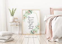 Load image into Gallery viewer, e.e. cummings quote You are my sun, my moon, and all my stars - Art Print Home Decor poetry wall art UNFRAMED