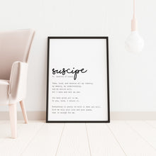 Load image into Gallery viewer, Suscipe Prayer Print - St. Ignatius prayer - Unframed Prayer Print - Catholic Prayer - Christian wall art UNFRAMED