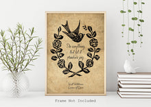 Load image into Gallery viewer, Walt Whitman Do anything, but let it produce joy - poetry wall art - Leaves Of Grass UNFRAMED