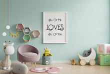 Load image into Gallery viewer, All Of Me Loves All Of You - Music Print bedroom wall decor - Romantic Print - UNFRAMED