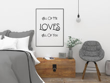 Load image into Gallery viewer, All Of Me Loves All Of You - Music Print bedroom wall decor - Romantic Print - UNFRAMED