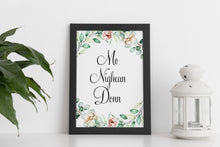 Load image into Gallery viewer, Mo Nighean Donn - My brown haired lass - Gaelic phrase book quote Print for library wall decor